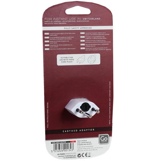 Go Travel Reisadapter Zwitserland-Europa