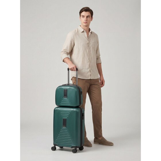 Redolz Essentials 14 kofferset 2 stuks cabine trolley met stretch vouw & beautycase
