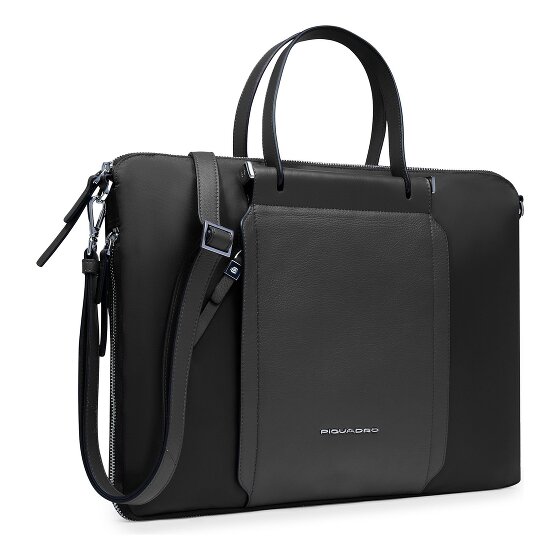 Piquadro Lyra Aktentas Leder 42 cm Laptopvak met uitbreidingsplooi