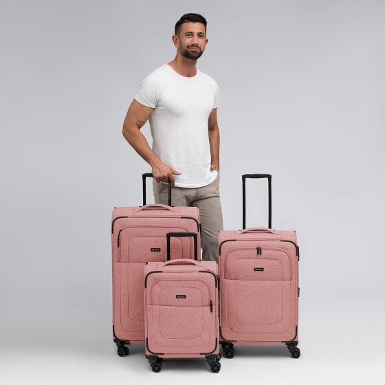 Redolz Essentials 12 THREE SET 4 wielen Kofferset 3-delig met uitbreidingsplooi