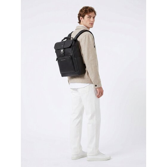 Piquadro Tebe Dagrugzak RFID-bescherming Leder 44 cm Laptopvak