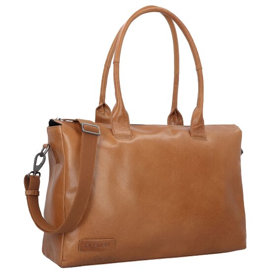 Plevier Rock Copal Schoudertas Leer 44 cm Laptop compartiment