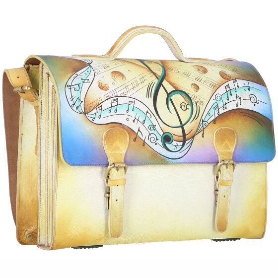 Greenland Nature Art+Craft Aktetas Leer 41 cm Laptopcompartiment