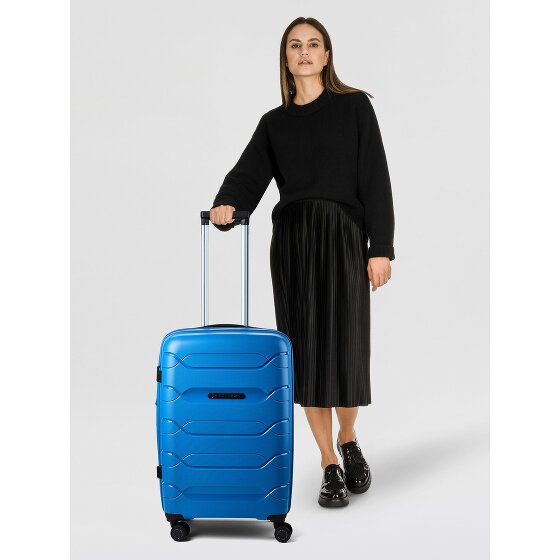 Polestream Strz by Asteroid 4 wielen Trolley M 64 cm met uitbreidingsplooi