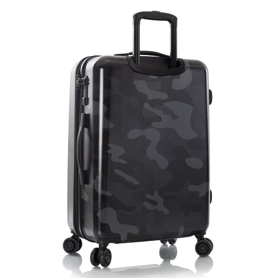 Heys Black Camo 4 wielen Trolley M 66 cm met uitbreidingsplooi