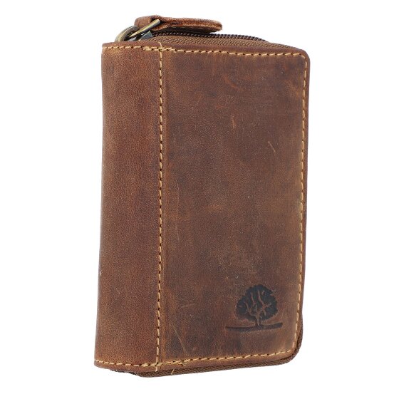 Greenburry Vintage creditcard etui RFID leer 7,5 cm