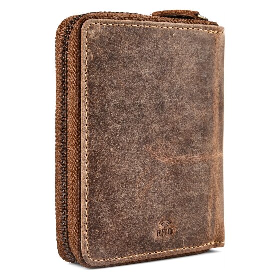 Greenburry Huntsman Portemonnee RFID-bescherming Leer 10 cm