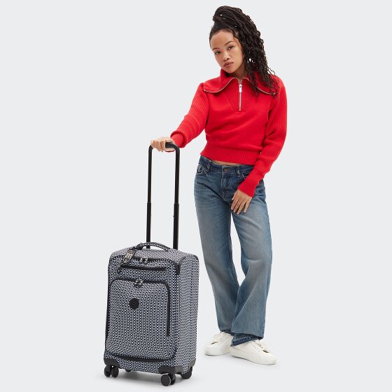 Kipling Basic Prt New Youri Spin 4 wielen Cabinewagen S 55 cm