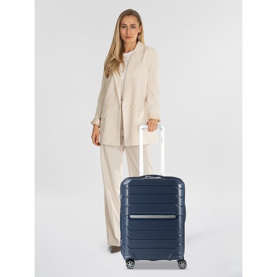Samsonite Flux 4 wielen Cabinewagen 55 cm met uitbreidingsplooi