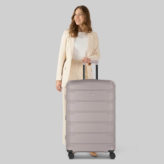 d&n South Dakota 4 wielen Trolley L 76 cm met uitbreidingsplooi