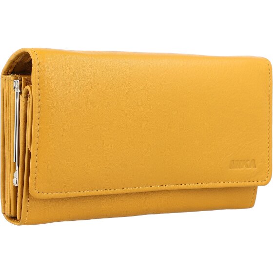 Mika Leren portemonnee 17 cm