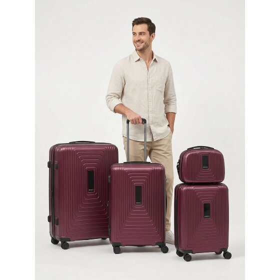 Redolz Essentials 14 4-wiel kofferset + beautycase 4 stuks met stretchvouw