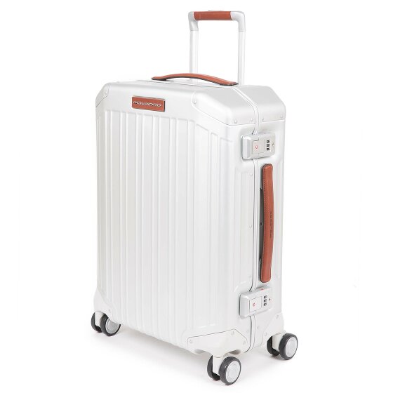 Piquadro Aluminium cabinewagen met 4 wielen, 55 cm