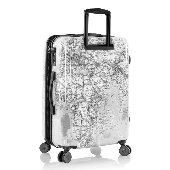 Heys Black Camo 4 wielen Trolley M 66 cm met uitbreidingsplooi