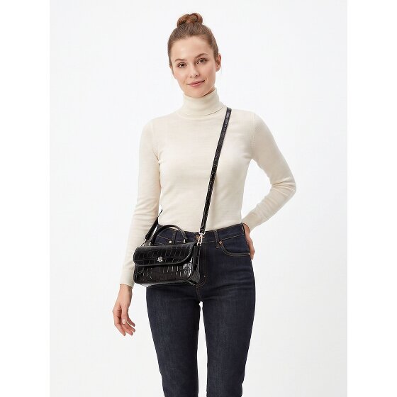 Lauren Ralph Lauren Marcy tasbedeltje van leer, 6 cm