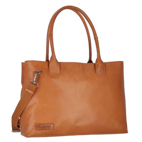 Plevier Rock Amber Schoudertas Leer 43 cm Laptop compartiment