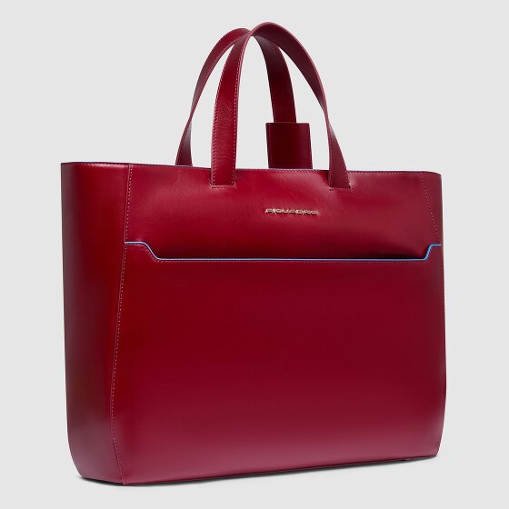 Piquadro Blue Square Shopper Tas Leder 40 cm