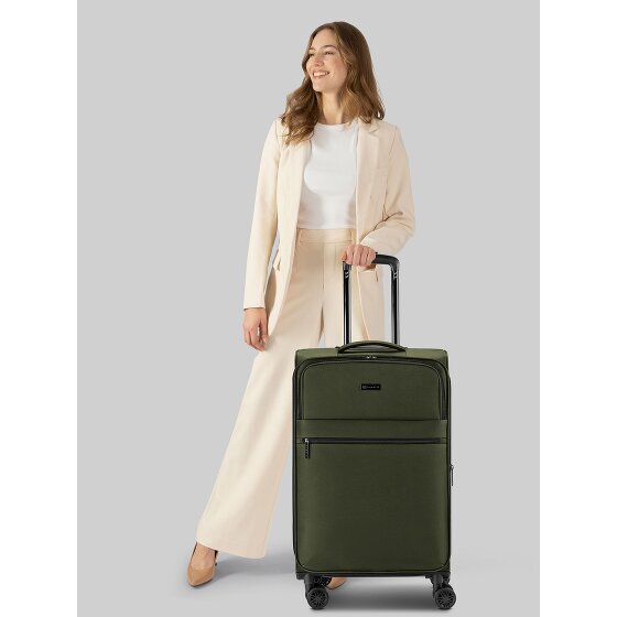 bugatti Valencia Soft 4 wielen Trolley M 65 cm met uitbreidingsplooi