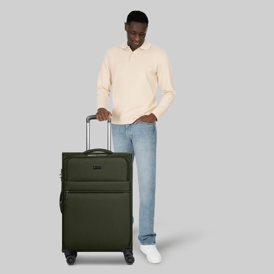 bugatti Valencia Soft 4 wielen Trolley M 65 cm met uitbreidingsplooi