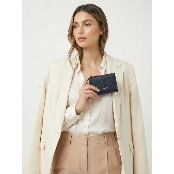 Lazarotti Bologna leer XL portemonnee met ritsvak leer 14 cm