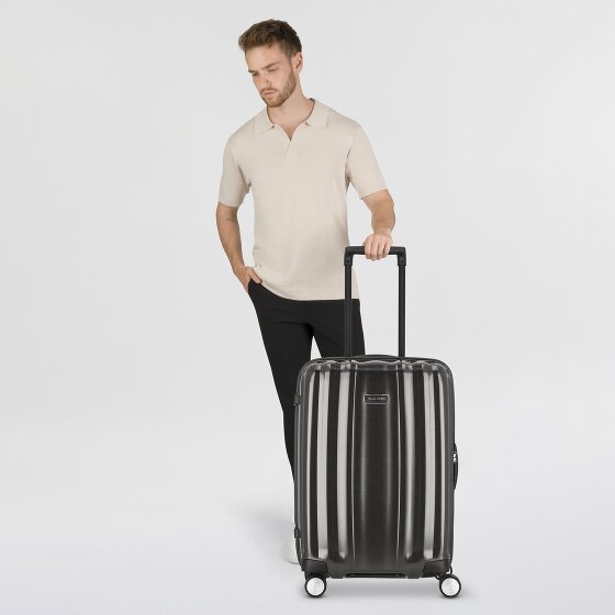 Samsonite Lite-Cube Dlx Chrome 4 wielen Trolley 68 cm