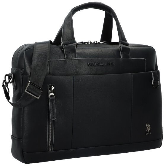 U.S. Polo Assn. Cambridge aktetas Leer 45 cm Laptopcompartiment