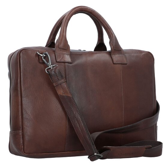 Plevier Vintage Bill Koffer Leer 40 cm Laptop compartiment
