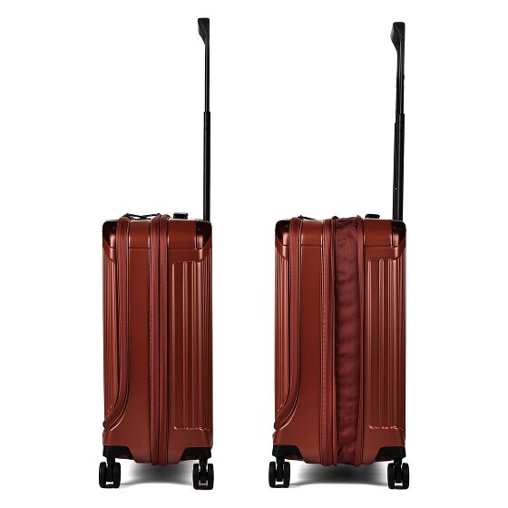 Piquadro PQ-Light 4 wielen Cabinewagen S 56 cm Laptopvak met uitbreidingsplooi