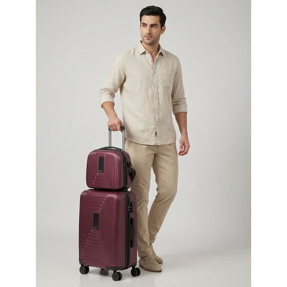 Redolz Essentials 14 kofferset 2 stuks cabine trolley met stretch vouw & beautycase