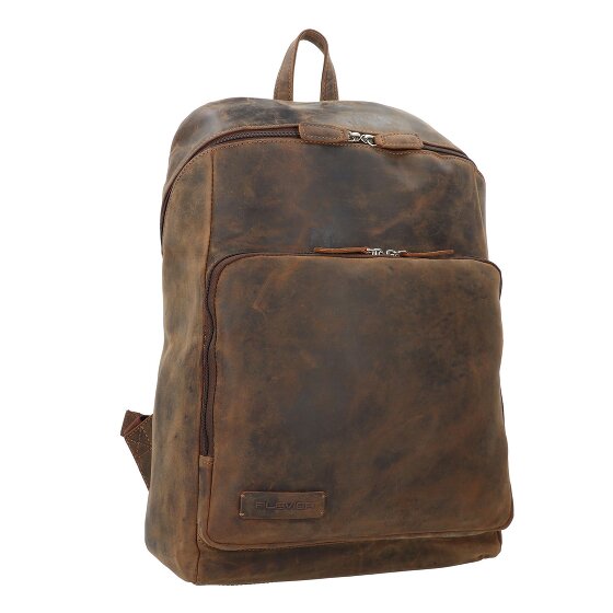 Plevier Hertz Dagrugzak Leer 45 cm Laptop compartiment