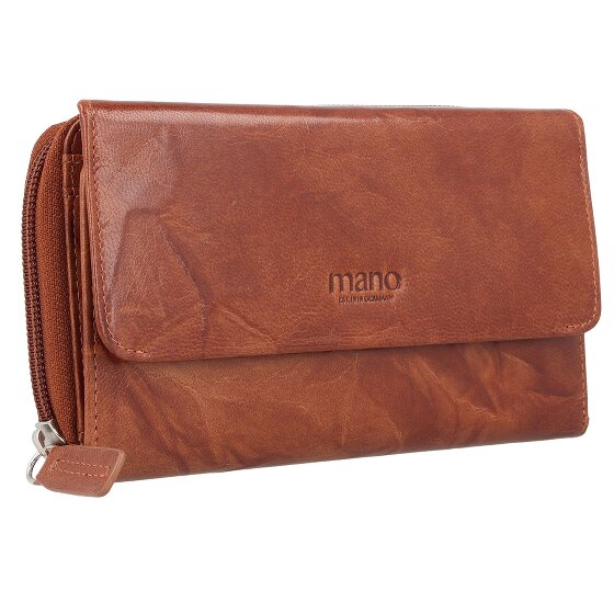 mano Donna Aurona Portemonnee RFID Leer 18 cm