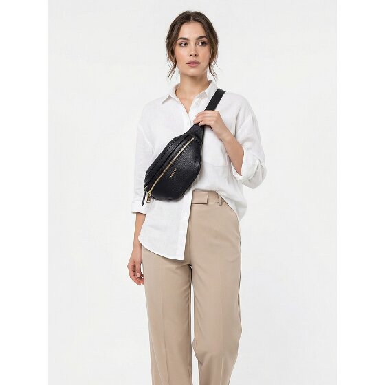 Lazarotti Bologna Leren Riemtas met dubbele rits Crossbody Leer 25 cm