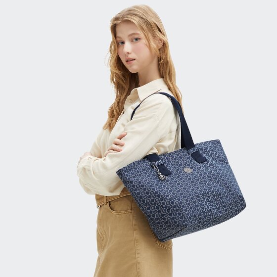 Kipling Denim Love Raaja Shopper Tas 33 cm Kipling Denim Love Raaja Shopper Tas 33 cm