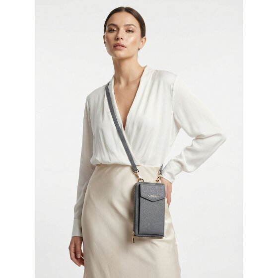 Lazarotti Bologna Leren Zip-Around Portemonnee Mobiel Telefoonhoesje Leer 19 cm