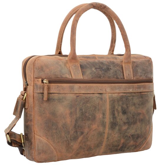 Greenburry Vintage aktetas Leer 41 cm Laptop compartiment