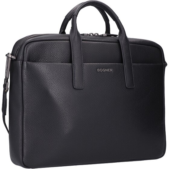 Bogner Jasper Marlo Leren Aktetas 39 cm Lapto Compartiment