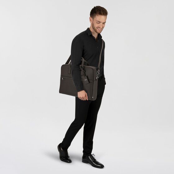 Boss Zair Koffer Leer 40 cm Laptop compartiment
