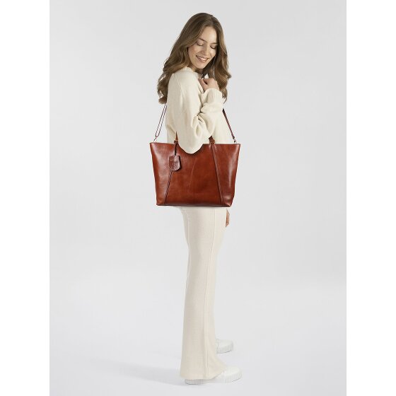 Burkely Fine Florence Shopper Tas Leer 37 cm Laptop compartiment