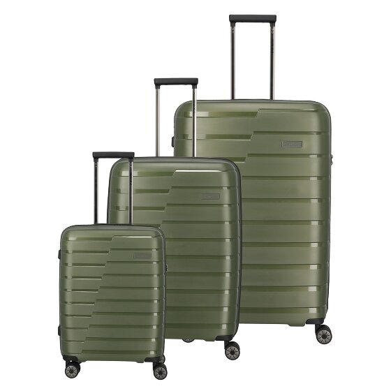 Travelite Air Base 4 wielen Kofferset 3-delig met uitbreidingsplooi