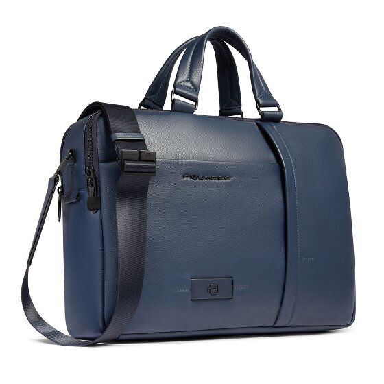 Piquadro Russel Koffer RFID-bescherming Leer 40 cm Laptop compartiment