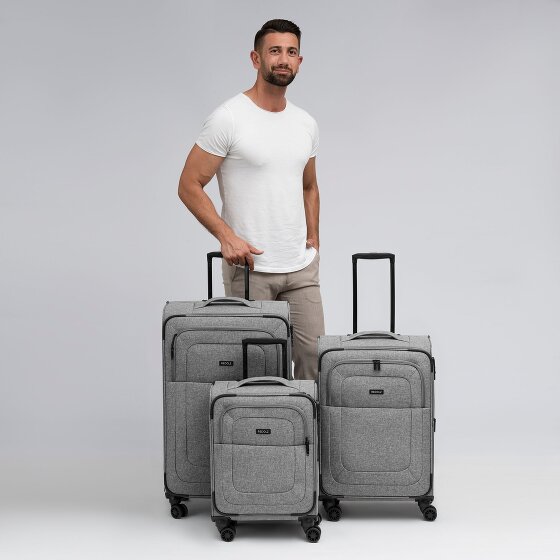 Redolz Essentials 12 THREE SET 4 wielen Kofferset 3-delig met uitbreidingsplooi