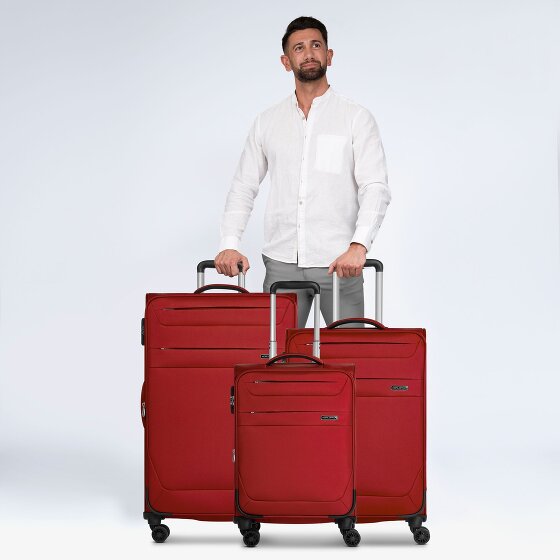 Worldpack Chicago 4 wielen Kofferset 3-delig met uitbreidingsplooi
