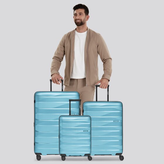 Bergpfeil Travel 4-wiel kofferset, 3-delig, met rekbare vouw