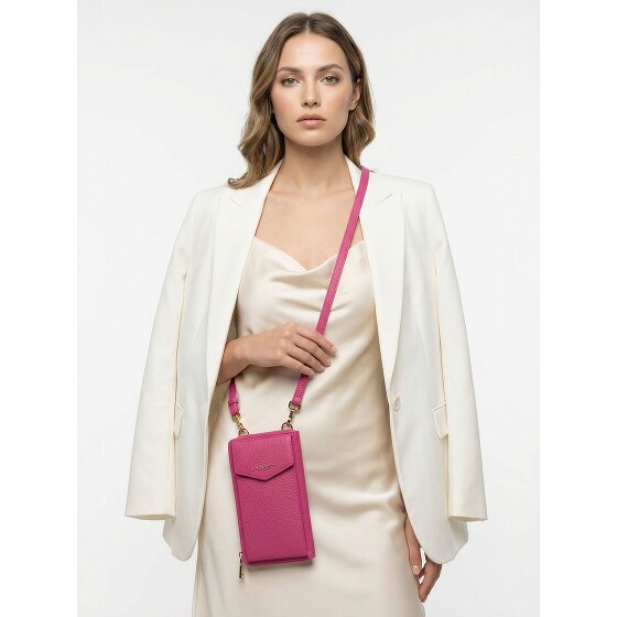 Lazarotti Bologna Leren Zip-Around Portemonnee Mobiel Telefoonhoesje Leer 19 cm