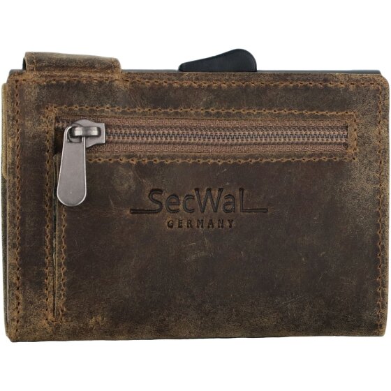 SecWal SecWal 1 Creditcard etui Portemonnee RFID Leer 9 cm