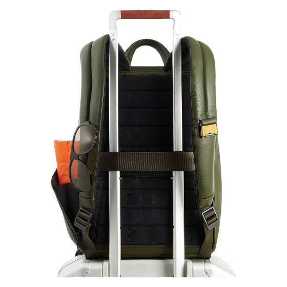 Piquadro Russell Zakelijke rugzak RFID-bescherming Leer 42 cm Laptop compartiment