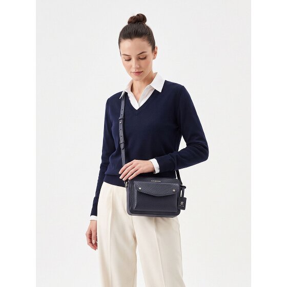 Lazarotti Bologna Leather Crossbody tas Leder 21 cm