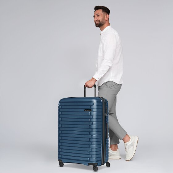 Pactastic Collection 04 THE LARGE + 4 wielen Trolley L 75 cm met uitbreidingsplooi