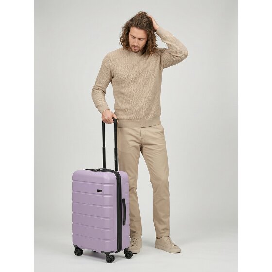 Saxoline Miami 4 wielen Trolley M 65 cm met uitbreidingsplooi