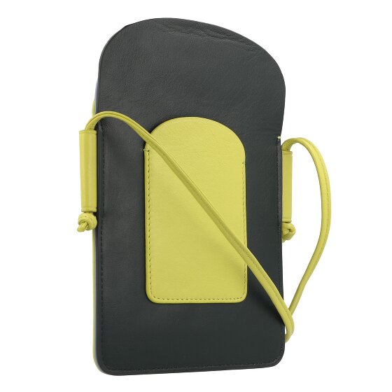 DuDu Kleurrijke Minorca mobiele tas leer 12 cm